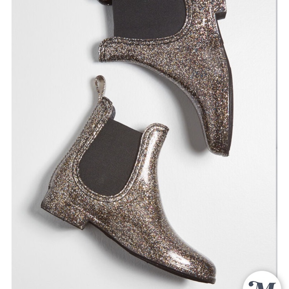 Glitter Rain Boots!! *see note about size